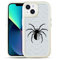 Yebowe Niedliche Hülle für iPhone 14/iPhone 13, Spinnennetzmuster, Anime Schutzhülle, Kabelloses Laden Kompatibel, Schwarz, Silikon