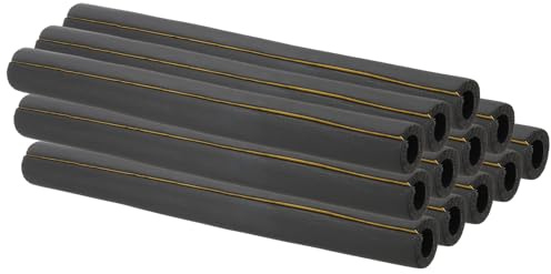 PATIKIL Rohrisolierungs-Schaumstoffschlauch, 38 mm Innendurchmesser, 58 mm, selbstklebend, vorgeschlitzt, für Winterbewässerung im Freien, 12 Stück