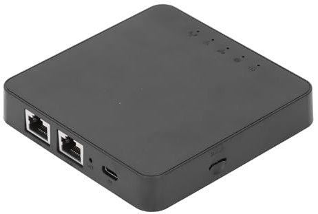 Modem a Banda Larga 4G LTE, Router 4G LTE per Tutte le Schede Nano SIM Europee, Modem per Scheda SIM con 2 Porte Gigabit Ethernet Hotspot Mobile per Telecamera di Sicurezza da