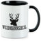 Huuraa Kaffeetasse Weidmannsheil Hirsch Jägergruß Geschenk 330ml Schwarz Weidmannsheil Hirsch Präsent