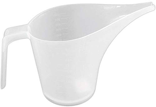 Entonnoir en Plastique de 1000 Ml, Entonnoir de Cuisine, Tasse à Mesurer Transparente, Pichet Verseur, Tasse Transparente avec Embout Long et Pointu pour Confiture, Pâte, Sirop