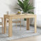 Homgoday Table à Manger Chêne Sonoma 120x60x76 cm Bois d'ingénierie, Table de Salle à Manger Dessus de Table Robuste, Table à Dîner pour Cuisine, Salle à Manger, Salon, Bistrot B