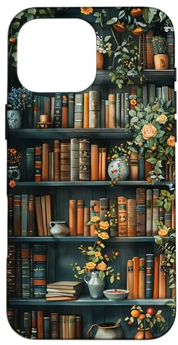 Books and Coffee Vintage Library Case for iPhone 16 Pro Max
