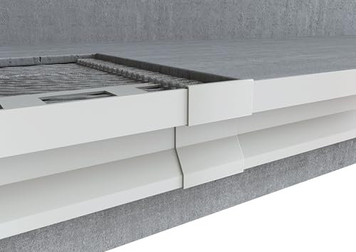MINUTA PROFILI Giunzione Per Profilo Gocciolatoio Balcone In Alluminio Giunzione Gocciolatoio Per Balconi (BIANCO RAL 9010)
