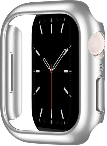 Leotop Kompatibel mit Apple Watch Hülle 38mm, PC Harte Case Gehäuse Schlankes Displayschutz Stoßstange Schutzfolie Rundherum Matte Abdeckung für iWatch Series 3 2 1. (Silber, 38mm Series 3/2/1)