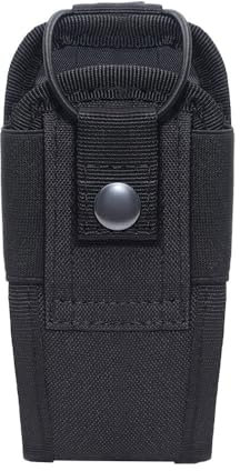 MiOYOOW Support pour radio, étui pour sac de talkie-walkie tactique facile à nettoyer en nylon, porte-radio imperméable pour ceintures jusqu'à 4 pouces de large, Noir , Classique
