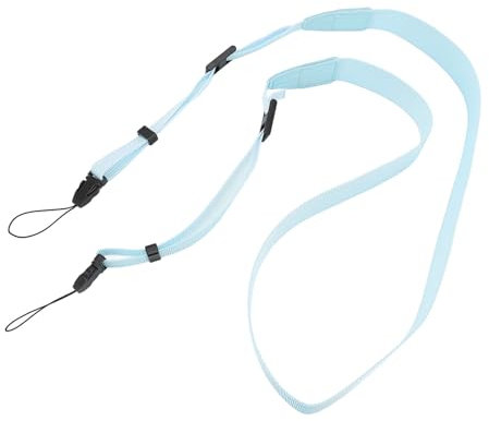 Camera Strap for Mini EVO, 12 11 9 8 90 70 Instant Cameras, Neck Shoulder Strap for Mini Link 3 Printer, DSLR, Adjustable 35 Inch to 41 Inch (Blue)