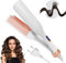Rizador Pelo Ondas, Rizador De Pelo 32mm, Ondas Profundas, Ondas Al Agua, Ondas Sirena, Moldeador De Ondas, Rizador Francés Para Pelo Largo Corto, Rizadores De Temperatura Regulable (Blanco)