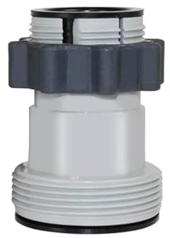 Adattatore per tubo per piscina, connettore filettato, convertito tubi, accessori per piscina per adattatore per tubo Intex 10722 da 1,5 per il fissaggio a una valvola per piscina con diametro di