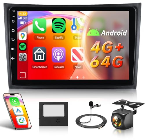 4G+64G Android Car Stereo Radio for Volvo XC90 2004-2013 5GWifi | Hodozzy 10 1280P IPS Touchscreen XC90 Radio with Wireless Carplay Android Auto DSP BT5.0 GPS FM/RDS SWC Reverse Camera