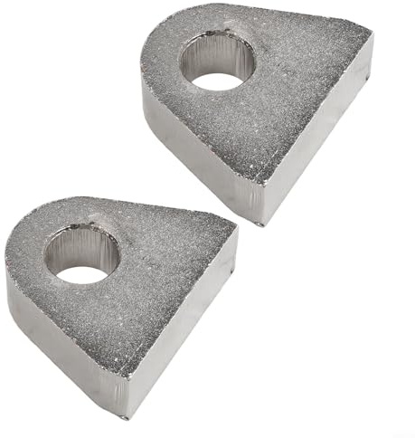 HanOaki 2 x robuste Schäkel Gabelkopfhalterungen für Auto, LKW und Traktor Stoßstangen | D-Ring aus Stahlguss | 7,2 cm breit