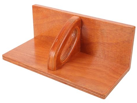 BESTonZON Wooden Paper Cutter Pusher Block for Precise Crafting Wood Material Stable Straight Edge Trimmer Helper for Scrapbooking Photo Cutting and Office Paper Slicing Tools