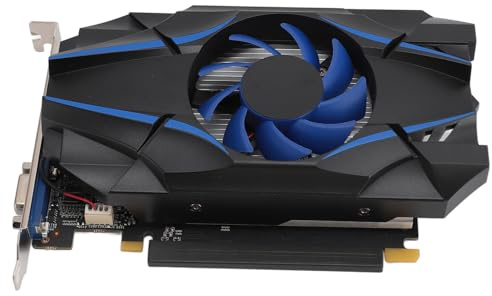 LICAEVEY Scheda Grafica GT1030 2GD5 2 GB GDDR5 64 Bit - Scheda Multimediale e per Giochi a Basso Profilo con Ventola di Raffreddamento Efficiente, Uscite PCIe 2.0, HDMI e VGA