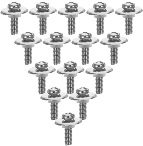 INOOMP Sets de Sets de Ensembles de Vis M5 Isolation Thermique Lot de 40 Rondelles en Silicone et Acier Inoxydable pour Fixation de Poignée de Couvercle de Casserole Adapté