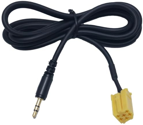 SPORTARC Cavo AUX per auto, adattatore ingresso audio da 3,5 mm per radio Fiat e Alfa, plug-in diretto, materiale ABS, confezione da 1