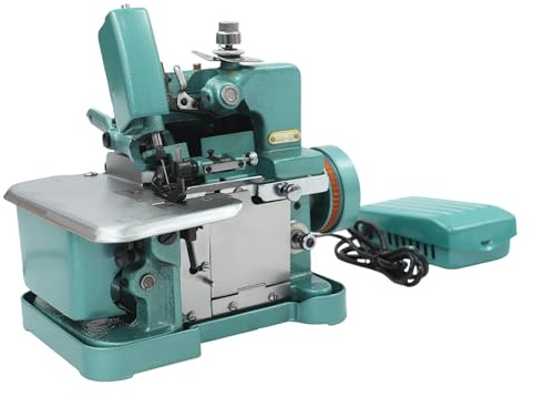 Máquina de coser Overlock de 150 W con interruptor de pie, 9000 rpm, 3000 puntadas/min
