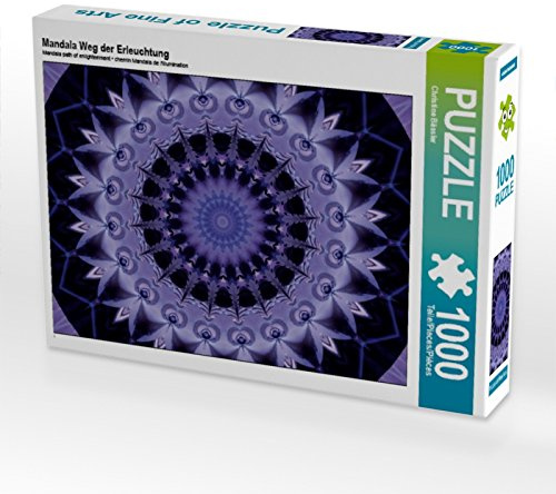 CALVENDO Puzzle Mandala Weg der Erleuchtung | 1000 Teile Lege-Größe 64 x 48 cm Foto-Puzzle für glückliche Stunden
