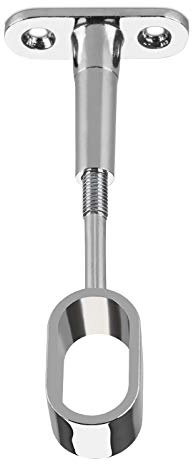 SOTECH 4 x Schrankstangen Mittelhalter für ovale Schrankrohre 30 x 15 mm | Schrankstangenhalter Schrankrohrträger Schrankstangenträger
