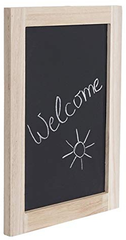 Wandtafel HWC-C18, Kreidetafel Schreibtafel Schiefertafel Dekotafel Notiztafel - 40x30cm
