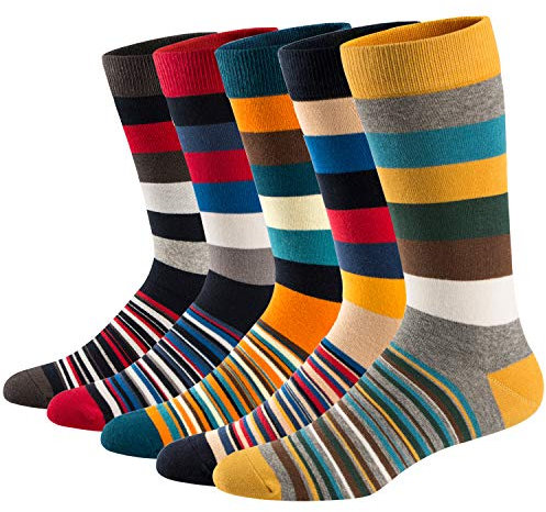 Ueither Lustigen Herren Socken Bunte Gemusterte Baumwolle Socken (Farbe 11,42-48)