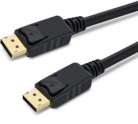 PremiumCord 8K DisplayPort 1.3/1.4 Kabel M/M 1,5 m, Stecker auf Stecker, 32,4Gbps, Video 8K@30Hz, 5K@60Hz, 4K@120Hz 2160p, HDCP 2.2, vergoldete Anschlüsse, schwarz