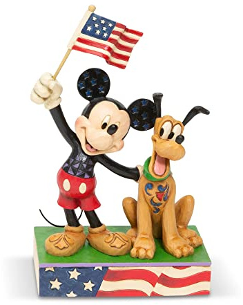 Disney Traditions A Banner Day Mickey and Pluto Figurine