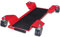 Carrello Sposta Moto, Cavalletti per Moto Assistanza Per Parcheggio, Carrello Posizionatore per parcheggio con 4 ruote, Rosso