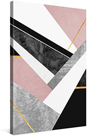 PICANOVA – Lines and Layers 40x60cm – Premium Leinwanddruck – Kunstdruck Auf 2cm Holz-Keilrahmen Für Schlaf- Und Wohnzimmer Von Elisabeth Fredriksson