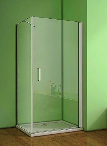 Duschkabine 80x80cm Duschabtrennung Duschtür Duschwand 5mm Sicherheitsglas