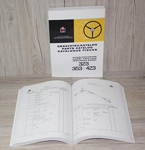 IHC MC CORMICK Ersatzteilliste Ersatzteilkatalog Traktor 323 353 423