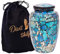 Urne de crémation pour Cendres humaines avec Sac en Velours, pour Adultes pesant jusqu'à 100 Kilos by Divit Shilp (Blue Mosaic, Adult, Adult)