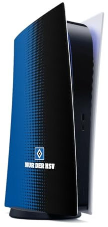 DeinDesign Skin kompatibel mit Sony PlayStation 5 Digital Edition Folie Sticker HSV Logo Offizielles Lizenzprodukt