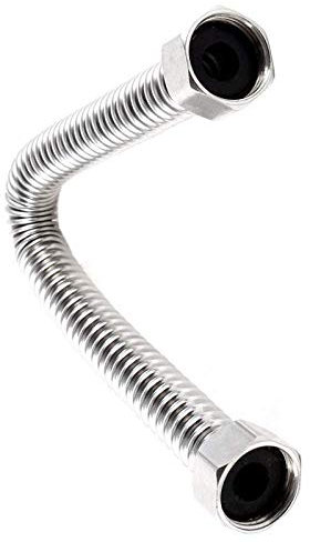 BANGSUN Duschschlauch für Badezimmer, 19 mm, Edelstahl, 30 cm, Knickschutz