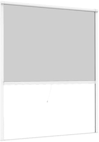 Primaster Insektenschutz-Rollo 130 x 160cm Weiß Fliegengitter Insektennetz