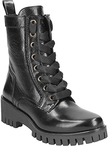 Donna Carolina Boots 46.699.013, Glattleder, Schwarz, Damen EU 38