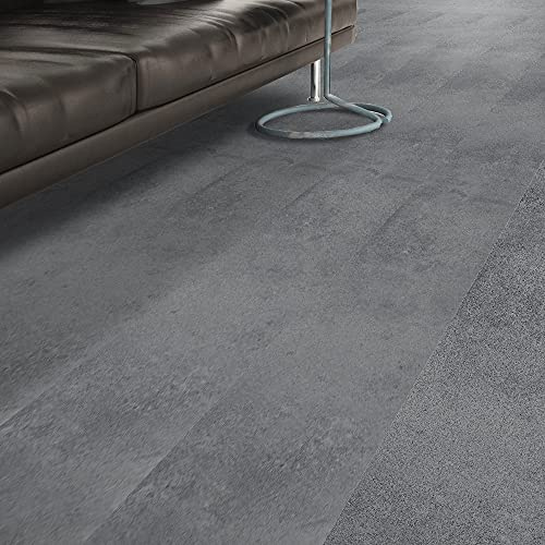 Hiseng Adhésive Décorative à Carreaux pour Salle de Bains et Cuisine Stickers Carrelage, Style de Ciment Américain Imperméables Auto-adhésifs Décoration (Ciment Gris,20x300cm)