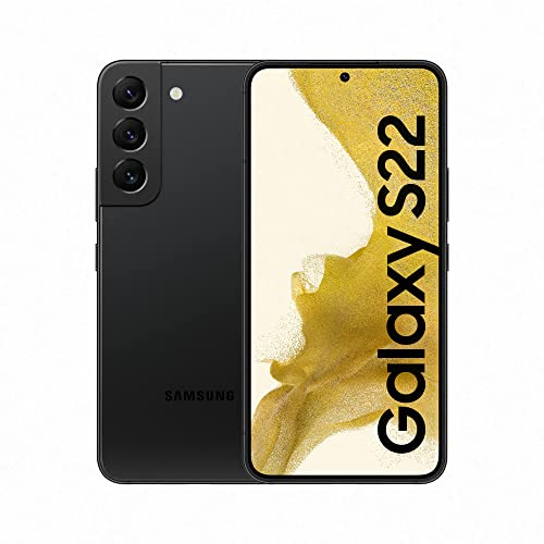 Samsung Galaxy S22, Téléphone mobile 5G 256Go Noir, Carte SIM non incluse, smartphone Android, Version FR