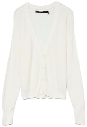 VERO MODA Knitted Cardigan VMNEWLEXSUN Knit Cardigan, White, XL