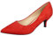 Ladies Pointed Toe Casual Work Kitten Heel Office Dress Court Shoes Womens Size Red 6