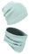 Alkato Unisex Beanie Mütze und Schal Set Uni, Farbe: Rippstoff Mineralgrün, Größe: Einheitsgröße