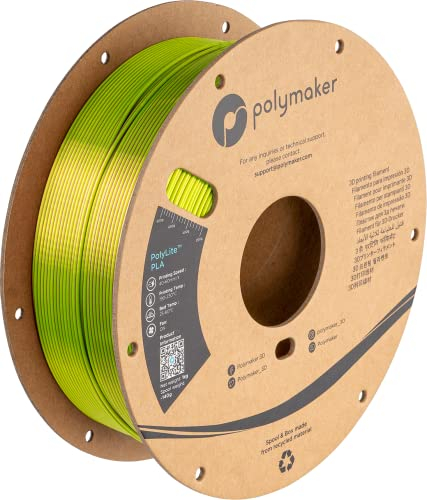 Polymaker PolyLite Silk PLA Dual Color - 1,75mm - 1kg - Aubergine Lime-Magenta