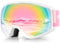Findway Ski Goggles For Women Men Youth Teen, Snowboarding Goggles Over Glasses Compatible Helmet, Anti-fog UV Protection, Anti-glare Skiing Goggle Pink For Skiing Snowboarding