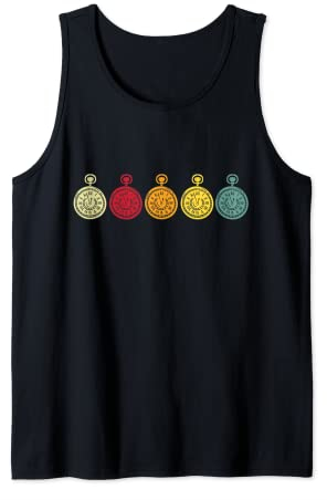 Retro Uhr 60er 70er 80er Uhr Sammeln Uhren Uhrensammler Tank Top