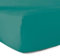 Drap-Housse 100% Coton 57 Fils - Vert Turquoise - 160 x 200 cm - Bonnet 30 cm