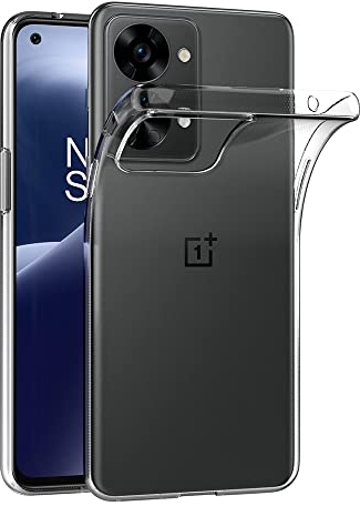AICEK Kompatibel mit OnePlus Nord 2T 5G Hülle, Transparent Silikon Handyhülle für OnePlus Nord 2T 5G Hülle TPU Schutzhülle Bumper Crystal Clear Case