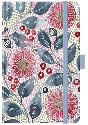 Premium Timer Small Flower Garden - Kalender 2024 - Korsch-Verlag - Taschenkalender A6 mit Stifthalter, Lesebändchen und Zetteltasche - eine Woche auf 2 Seiten - 9 cm x 14 cm