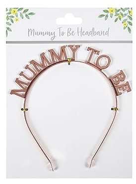 Eurowrap Mummy To Be Head Band Rose Gold Baby Shower Newborn Gift Mum to Be