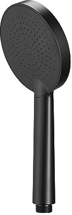 Croydex Presion Plus Pressure Boost Shower Head, Matt Black | Black Shower Head with Large Face | Designed for Low Pressure Systems | Optional Water Saving Device Included