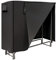 COSTWAY Porta Legna in Ferro 122,5CM/153CM/192CM/240CM, Portalegna per Interni ed Esterni con Copertura in PVC Impermeabile e Struttura Solida per Camino, Cortile e Portico, Nero (122,5CM)