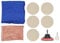 Car Glass Polishing Kit, 100g Cerium Oxide Powder Hand Polishing Pad with 5pcs Wool Felt Polishing Discs, for Windscreen+Window Glass Scratch Removal
